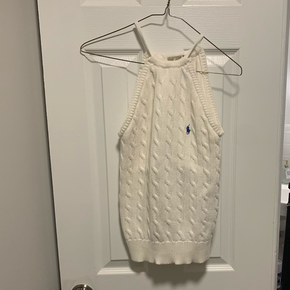 Ralph Lauren white halter top 🤍🦋 like new!